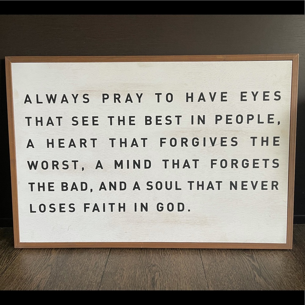 Wall Inspirational Quote Decor